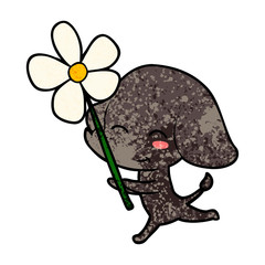 cute cartoon elephant running