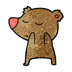 happy cartoon bear