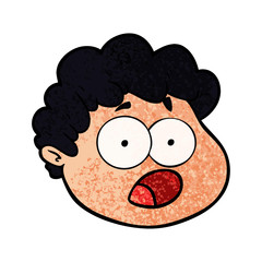 cartoon male face