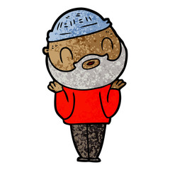 cartoon bearded man