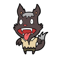 cartoon halloween werewolf