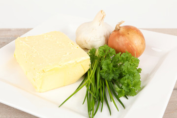 Zutaten für Kräuterbutter