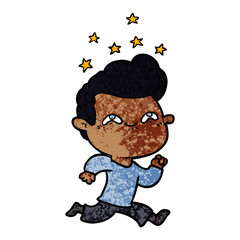 cartoon excited man