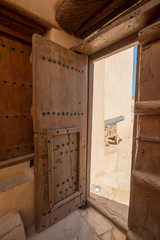 Door Nizwa, Oman Arabian Peninsula Panorama Fort