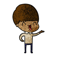 Obraz premium happy cartoon boy