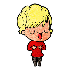 cartoon woman talking