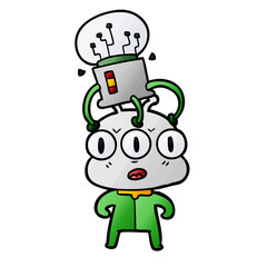 cartoon three eyed alien