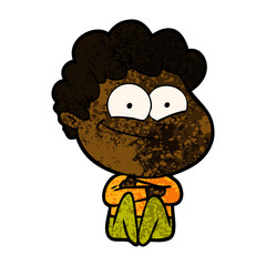 cartoon happy man