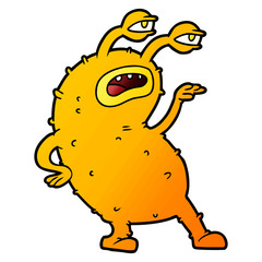 cartoon alien