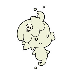 cute cartoon ghost girl