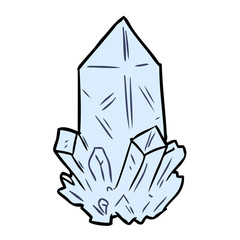 Fototapeta premium cartoon quartz crystal