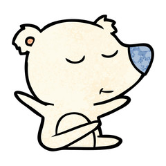 happy polar bear cartoon