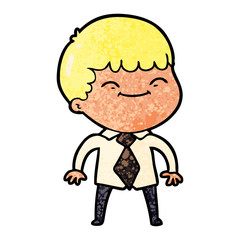cartoon happy boy