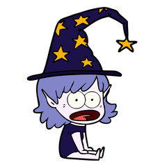 funny witch girl cartoon