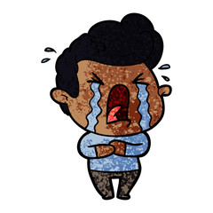 cartoon crying man
