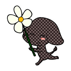 cute cartoon elephant running