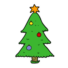 cartoon christmas tree