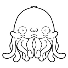 cartoon squid