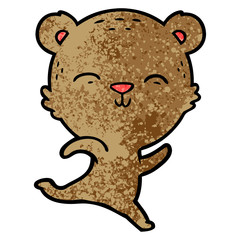 happy cartoon bear