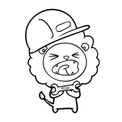 cartoon lion