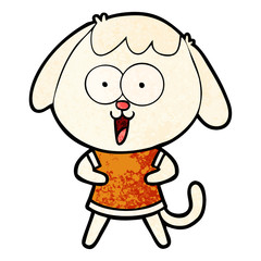 cute cartoon dog