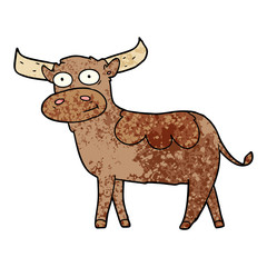 cartoon bull