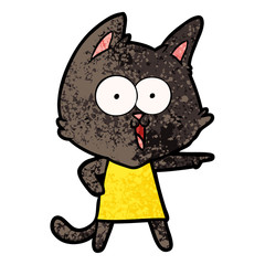 funny cartoon cat