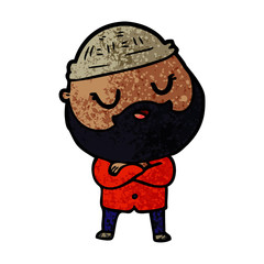 cartoon man with beard