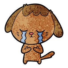 cartoon crying dog