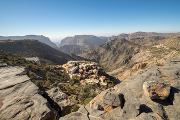 Diana Viewpoint Oman Mountains at Jabal Akhdar Al Hajar Mountains