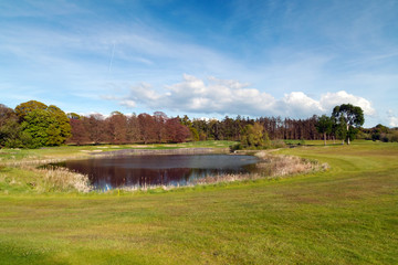 Fototapeta na wymiar Irish idyllic golf course