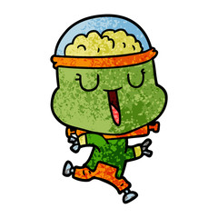 happy cartoon robot