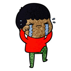 cartoon man crying