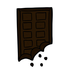 cartoon bar of chocolate