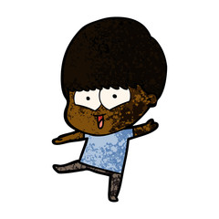 cartoon happy boy