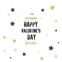 Creative flyer with text happy valentine's day. 