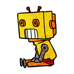 Fototapeta premium cartoon robot