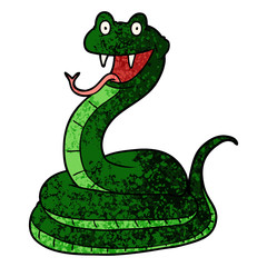 cartoon happy snake