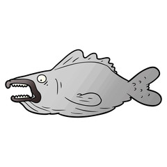 cartoon ugly fish