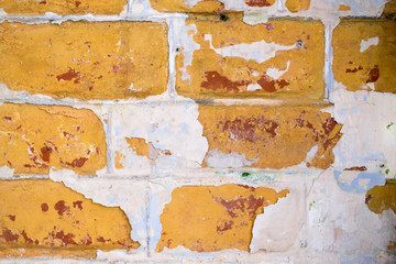 Brick, orange, old wall