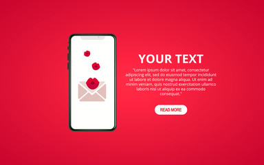 Valentine's day illustration. 