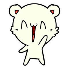 happy polar bear cartoon