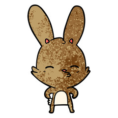 curious bunny cartoon