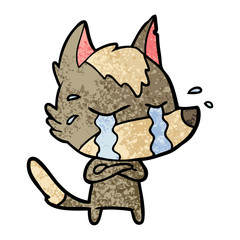 cartoon crying wolf