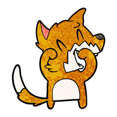 laughing fox cartoon