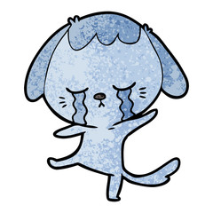 cartoon dog crying