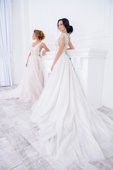 Fototapeta na wymiar fashionable wedding dresses