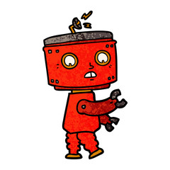 cartoon robot