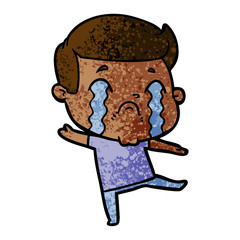 cartoon man crying