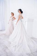 Fototapeta na wymiar two exquisite brides